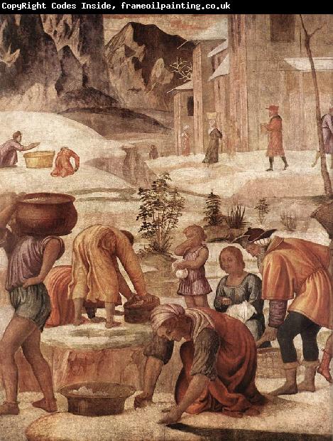 LUINI, Bernardino The Gathering of the Manna s
